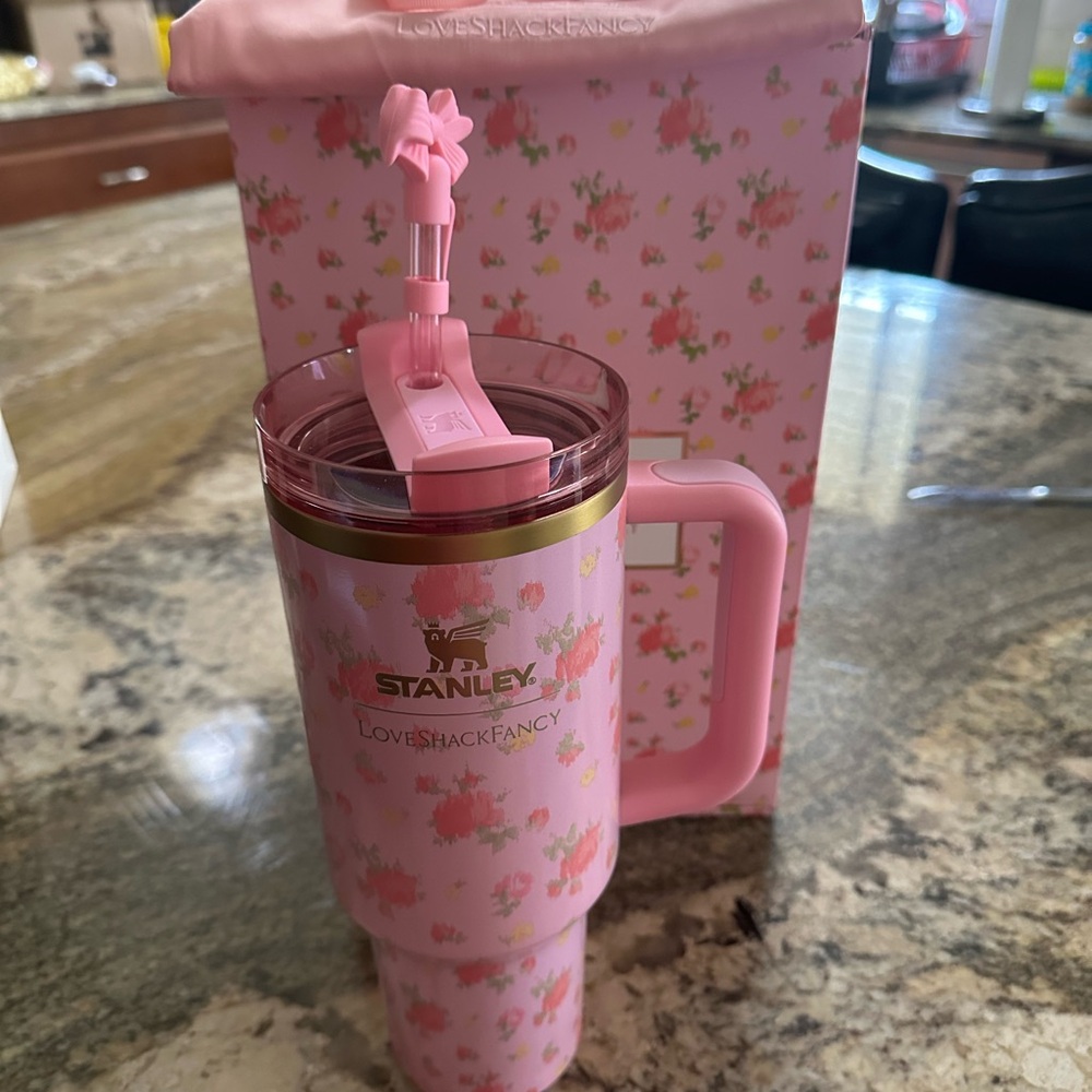 Stanley Pink Floral Party Tumbler
